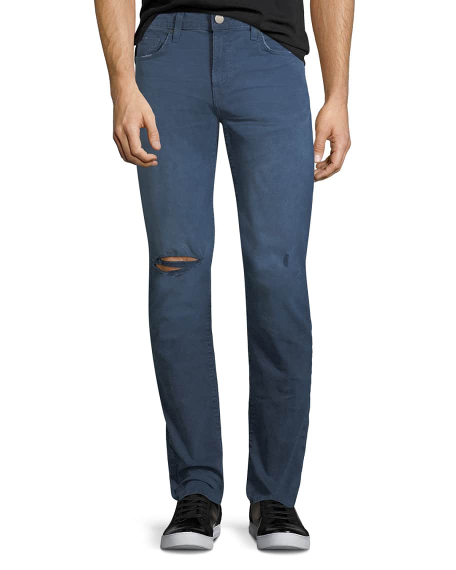 J Brand Men's Tyler Torn %26 Thrashed Denim Jeans | Neiman Marcus