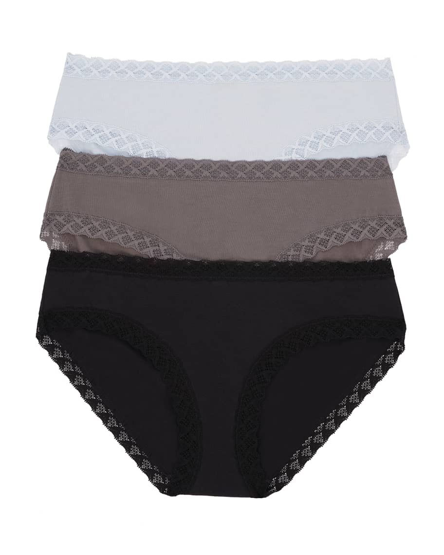 Natori ThreePack Bliss Cotton Girl Briefs Neiman Marcus