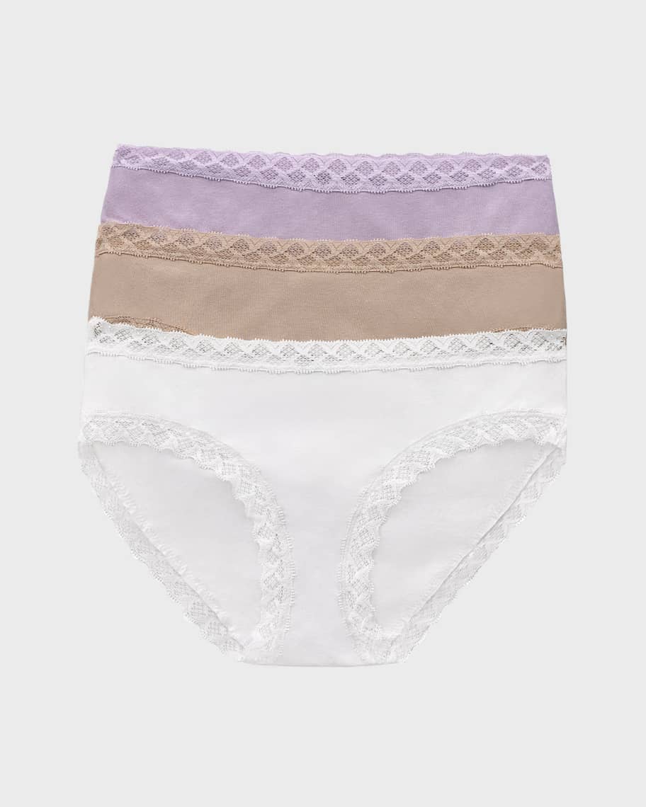 Natori ThreePack Bliss Cotton Girl Briefs Neiman Marcus