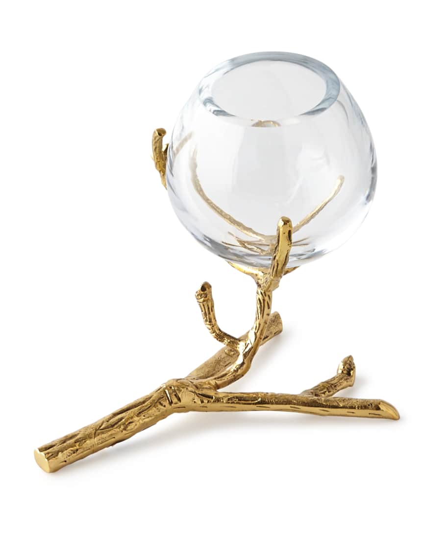 Global Views Twig Brass Vase Holder | Neiman Marcus
