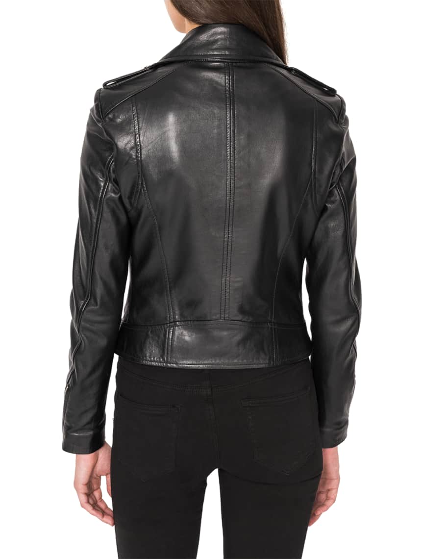 LaMarque Classic Leather Biker Jacket | Neiman Marcus
