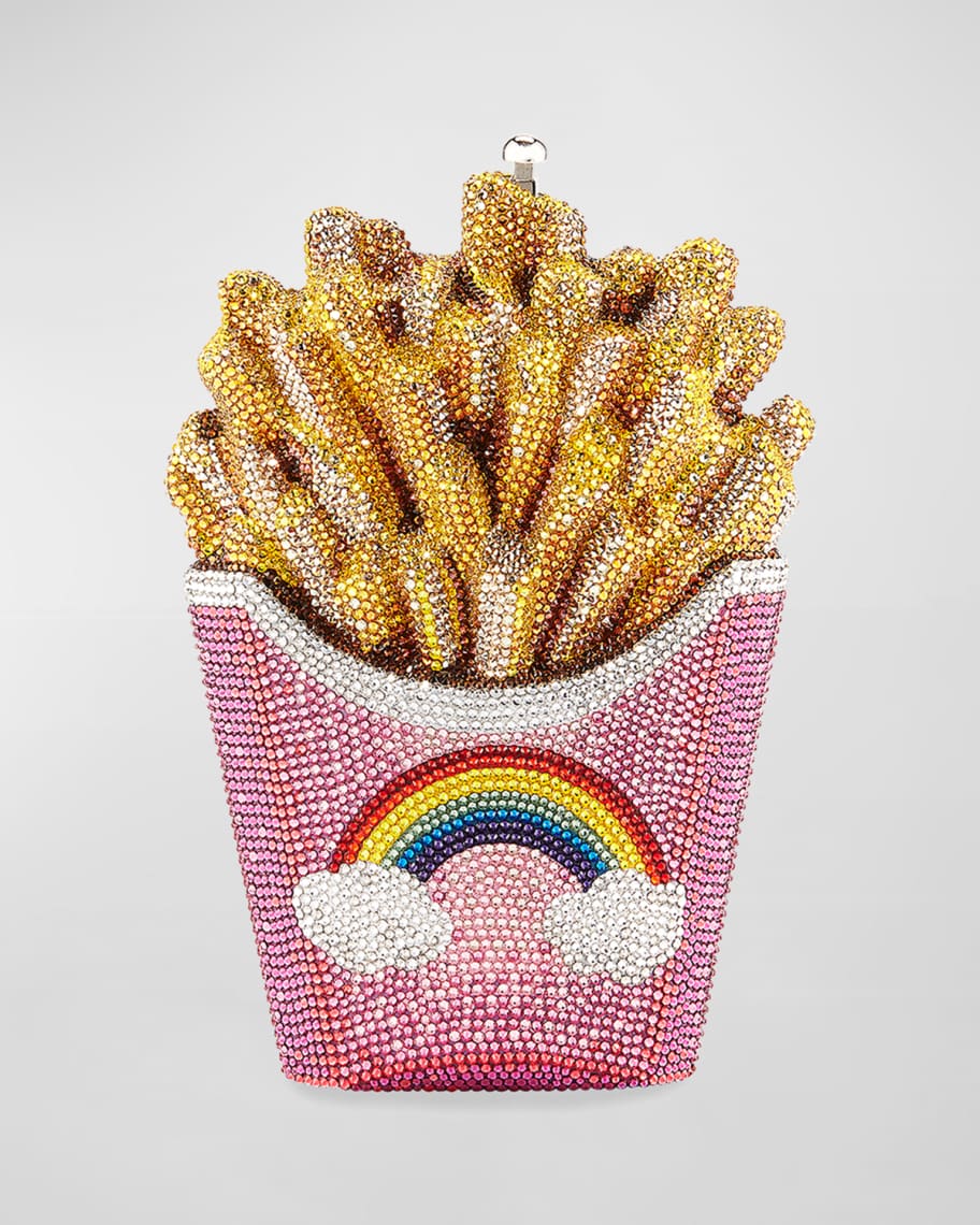 Judith Leiber Couture French Fries Rainbow Clutch Bag