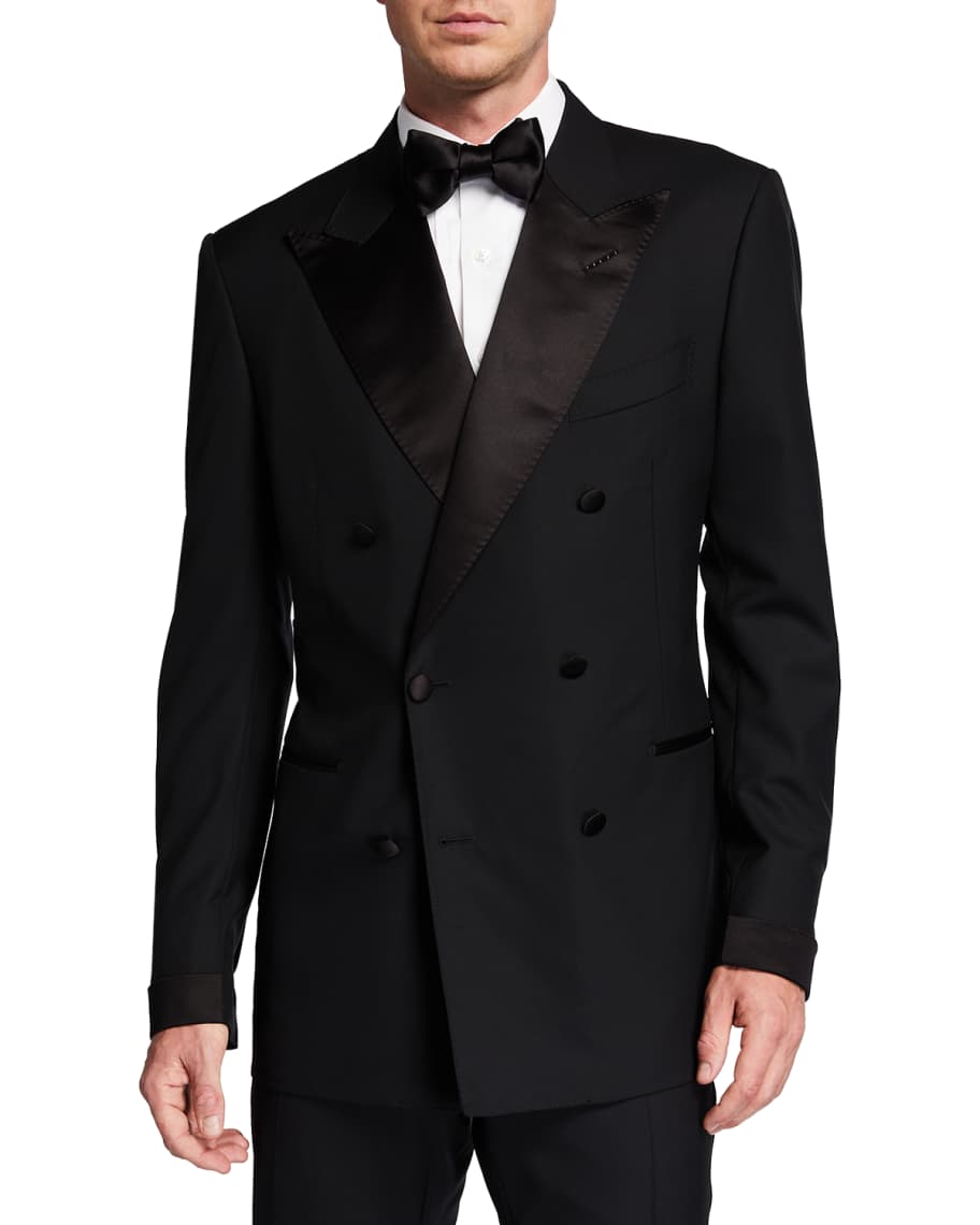 TOM FORD Men's Shelton Double-Breasted Tuxedo | Neiman