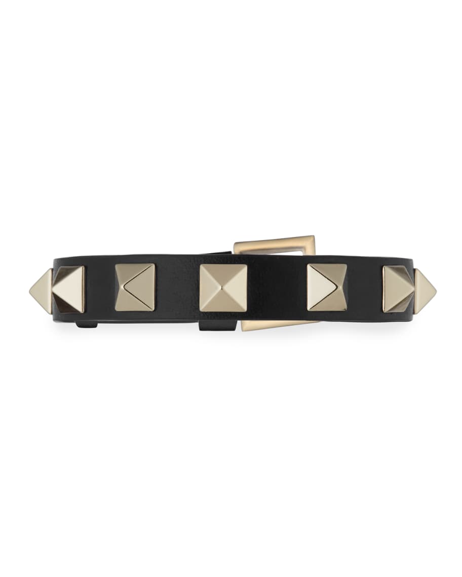 Rockstud Leather Bracelet | Neiman Marcus