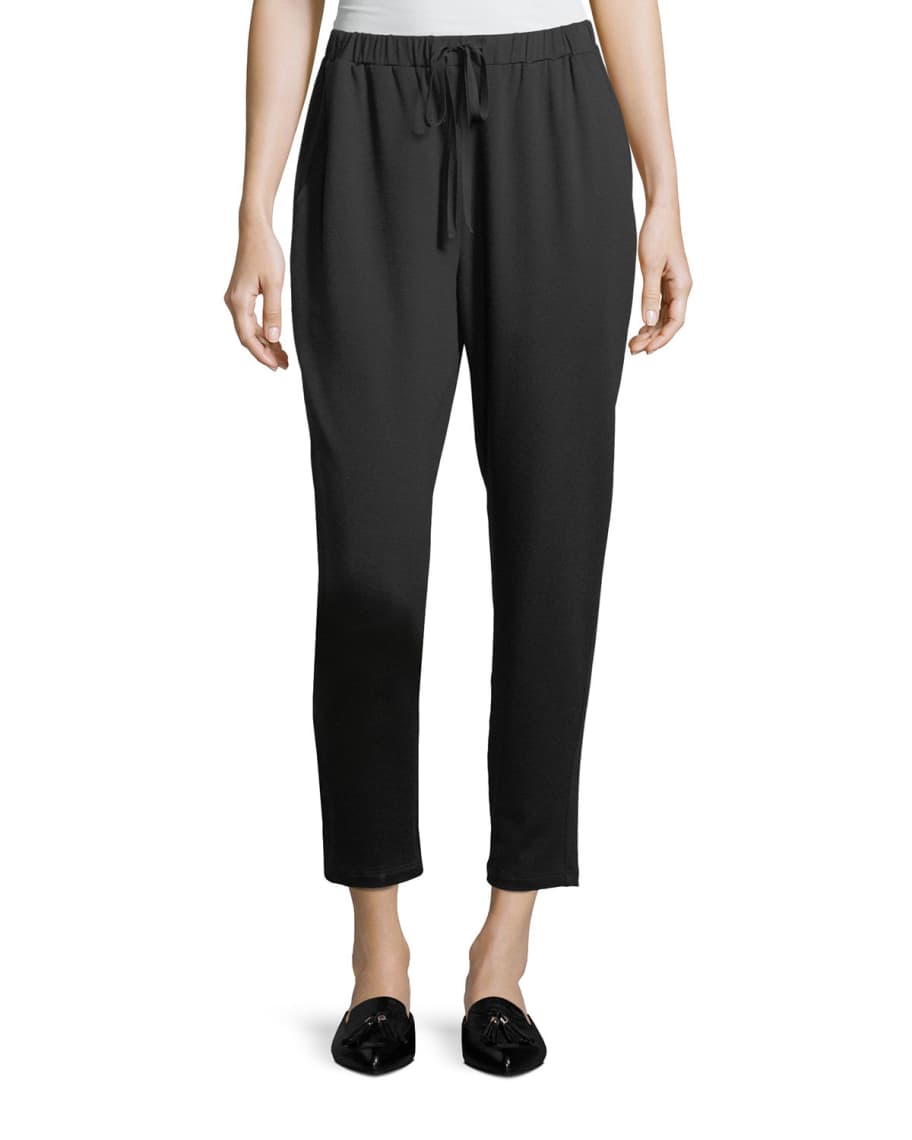 Eileen Fisher Terry Slouchy Ankle Pants, Petite | Neiman Marcus