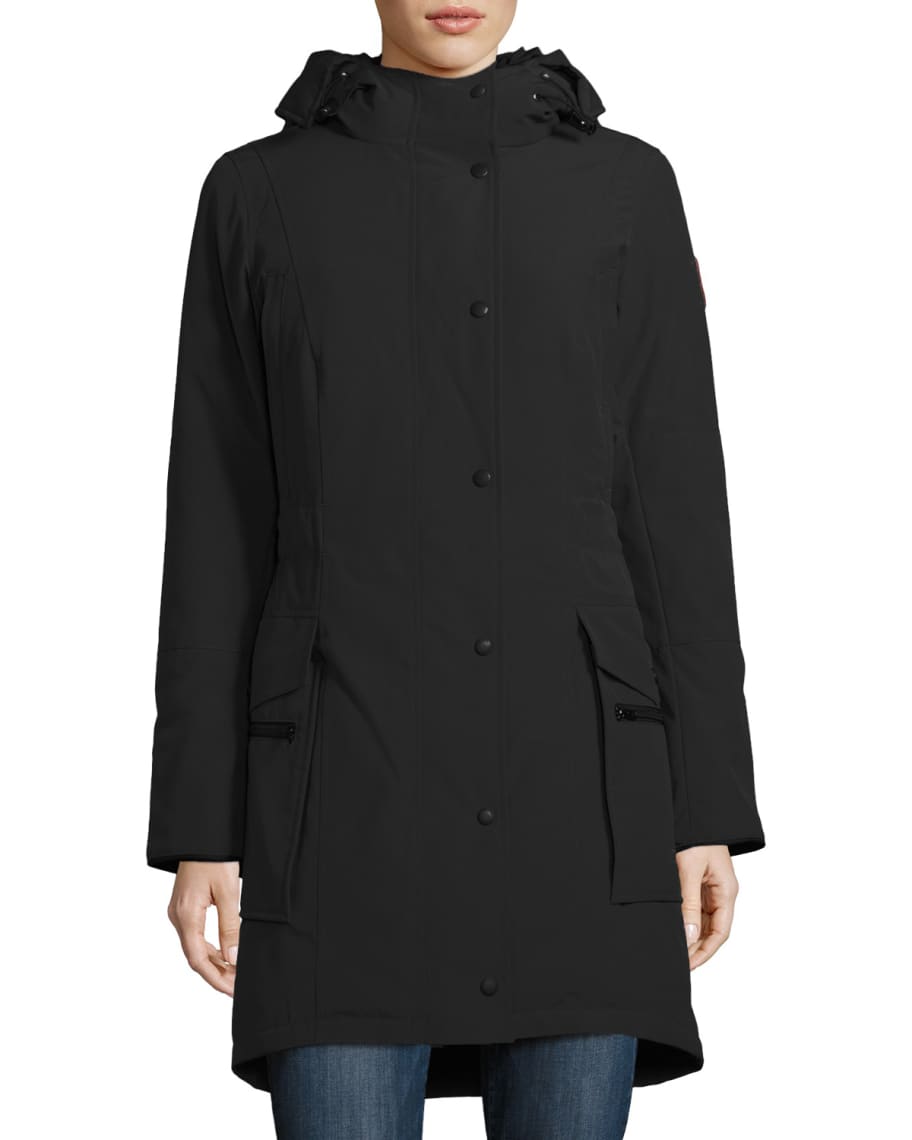 Canada goose kinley on sale hooded cinched-waist parka coat