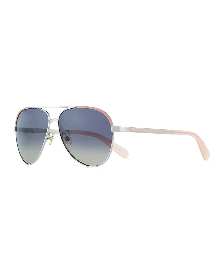 kate spade new york amarissa metal gradient aviator sunglasses | Neiman  Marcus