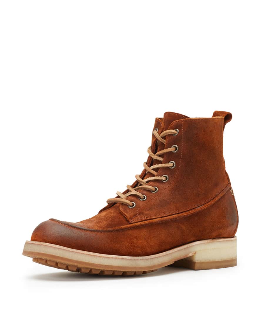 Frye Rainer Waxed Suede Work Boot Neiman Marcus