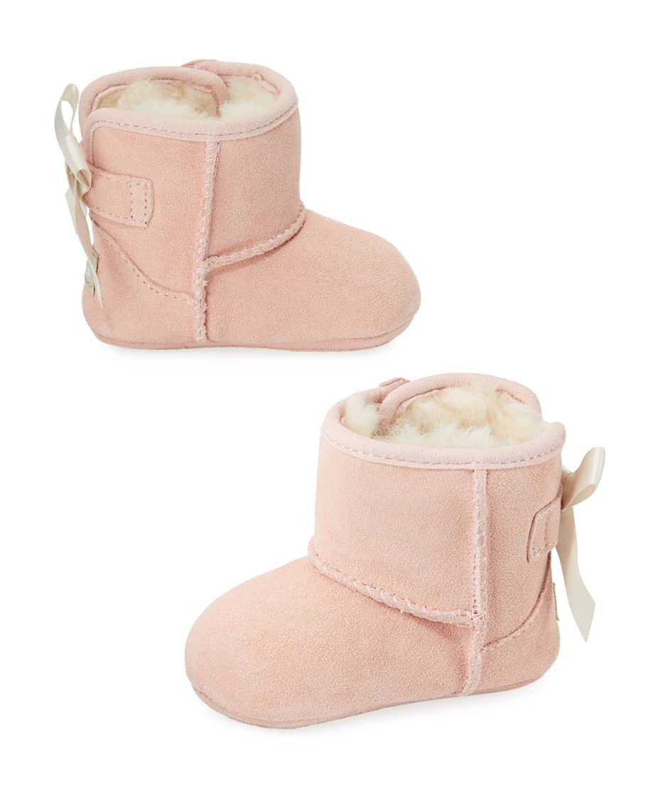 UGG Jesse Bow II Suede Bootie, Infant Sizes 0-12 Months | Neiman Marcus