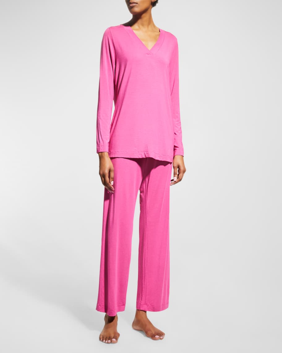 Hanro Champagne Cropped Pajama Set Neiman Marcus