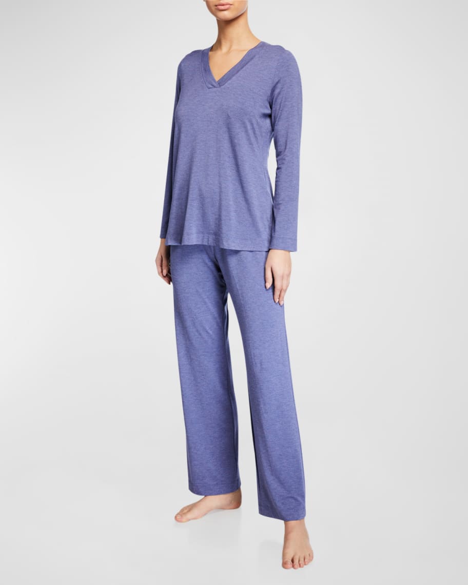 Hanro Champagne Pajama Set Neiman Marcus