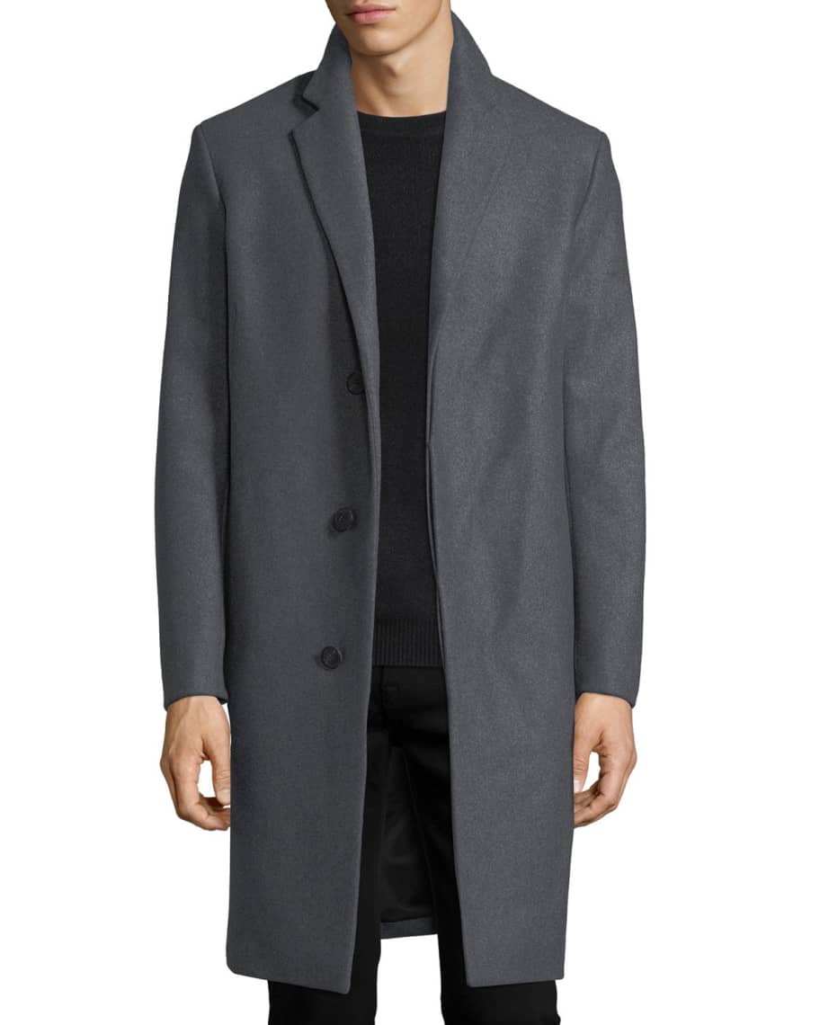 Theory Bower Wool-Blend Top Coat | Neiman Marcus