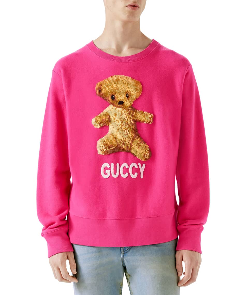 procent Won vegetarisch Gucci Guccy Teddy Bear Sweatshirt | Neiman Marcus