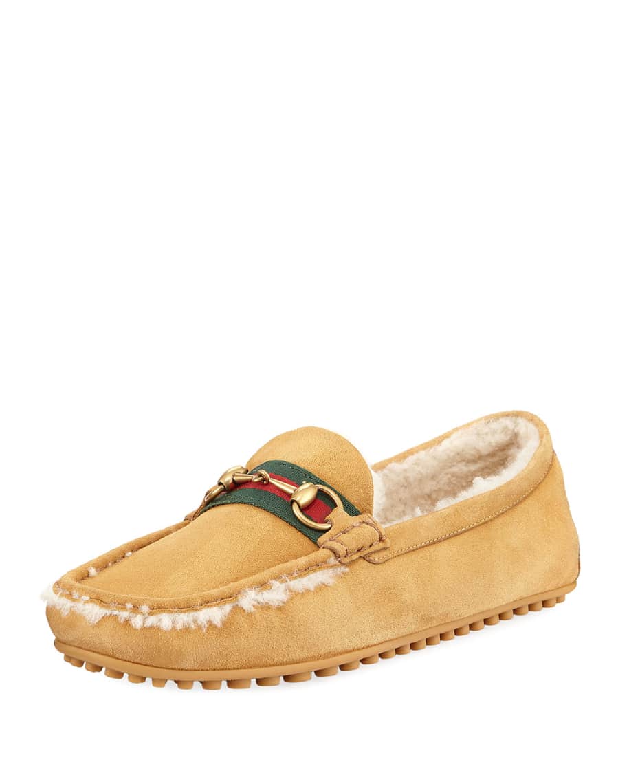 Gucci shearling driver hotsell
