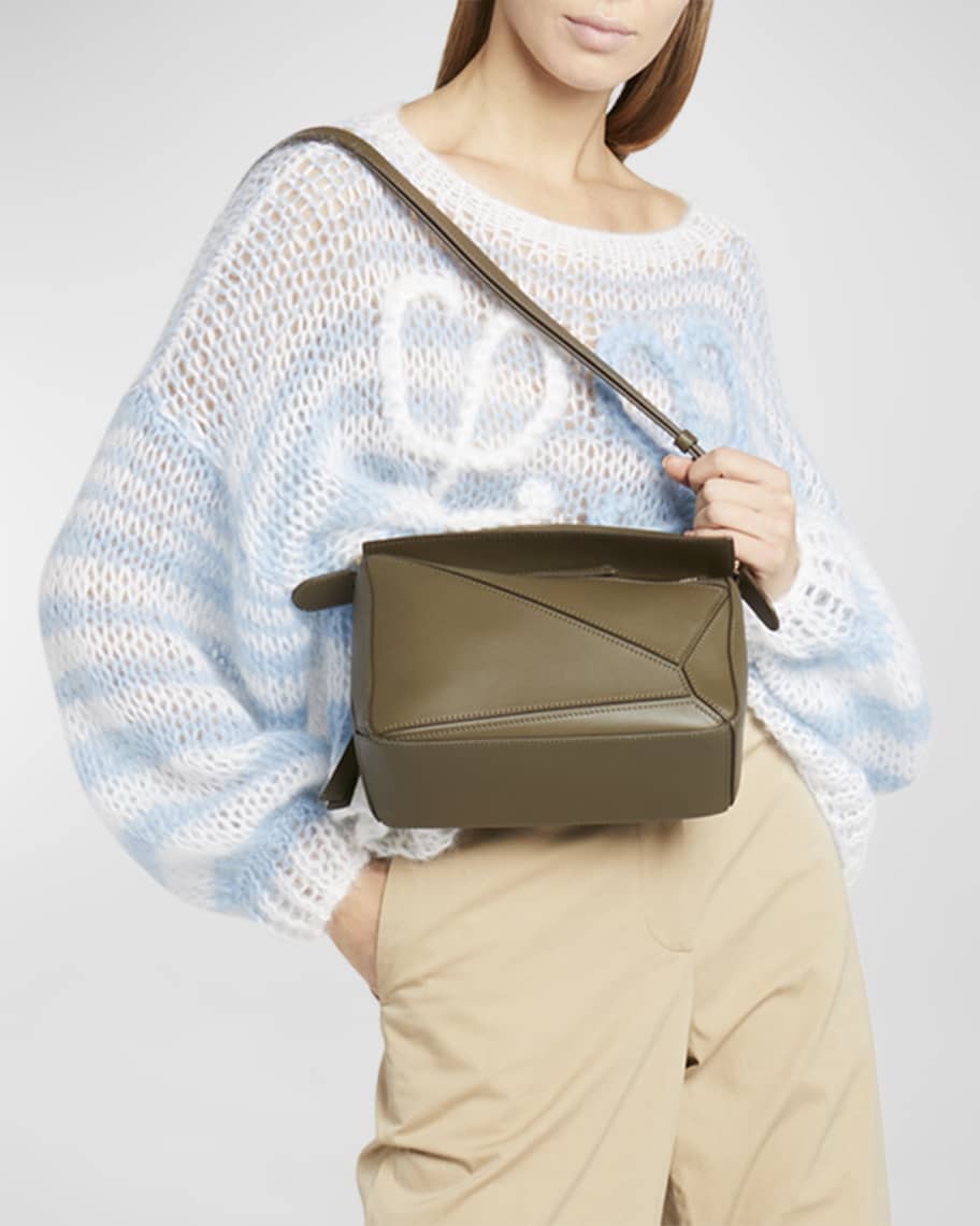 Image 2 of 6: Puzzle Small Top-Handle Bag in Leather