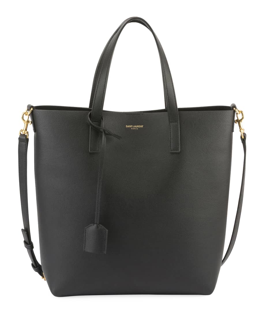 Shopping Toy Leather Tote in Black - Saint Laurent