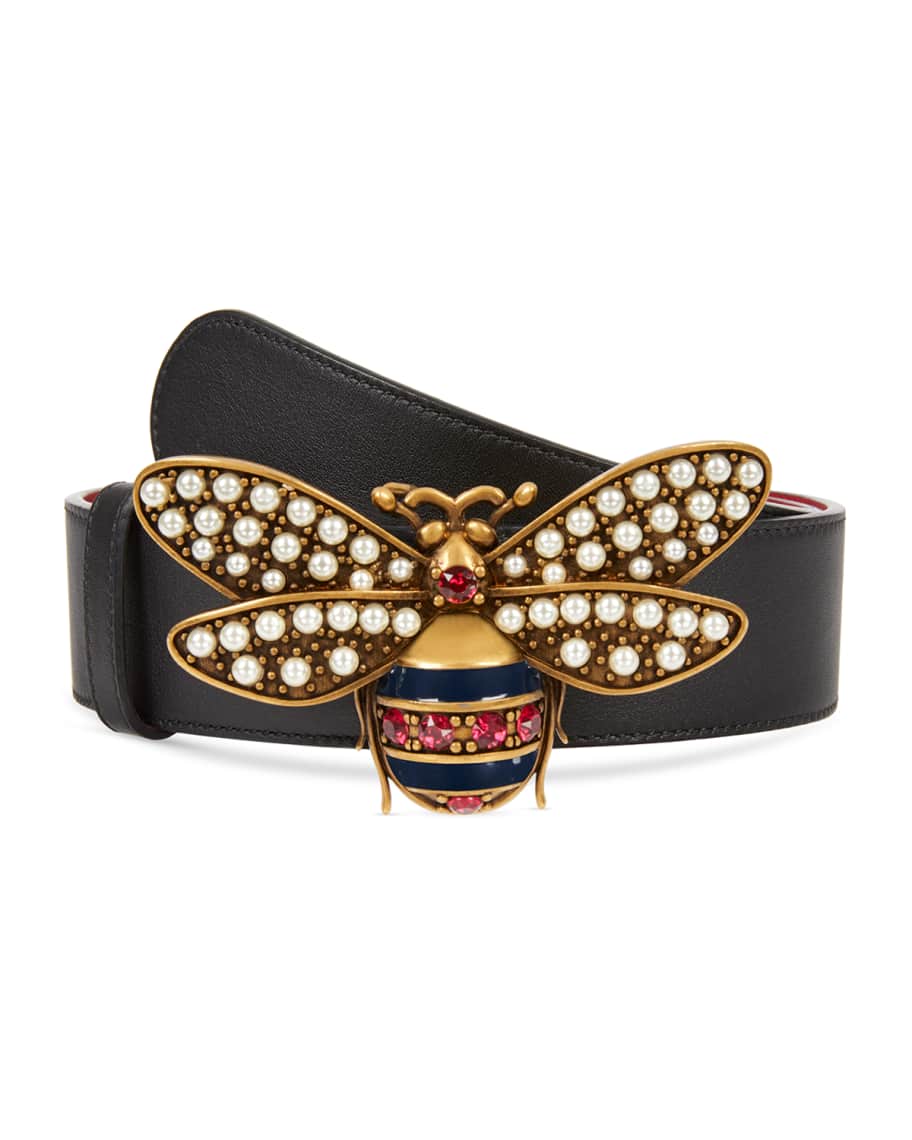 Gucci queen bee belt discount