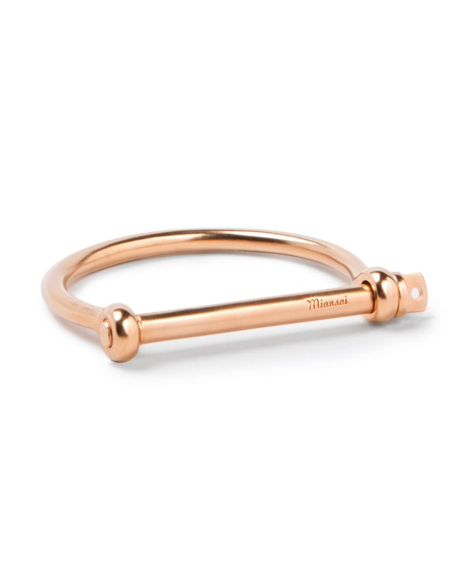 Miansai Screw Cuff Rose GoldPlated Bracelet Neiman Marcus
