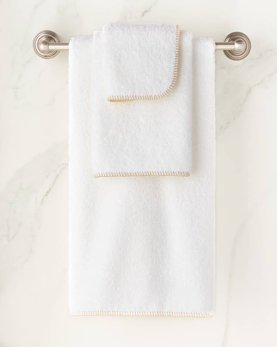 Matouk Adelphi Wash Cloth - Ivory