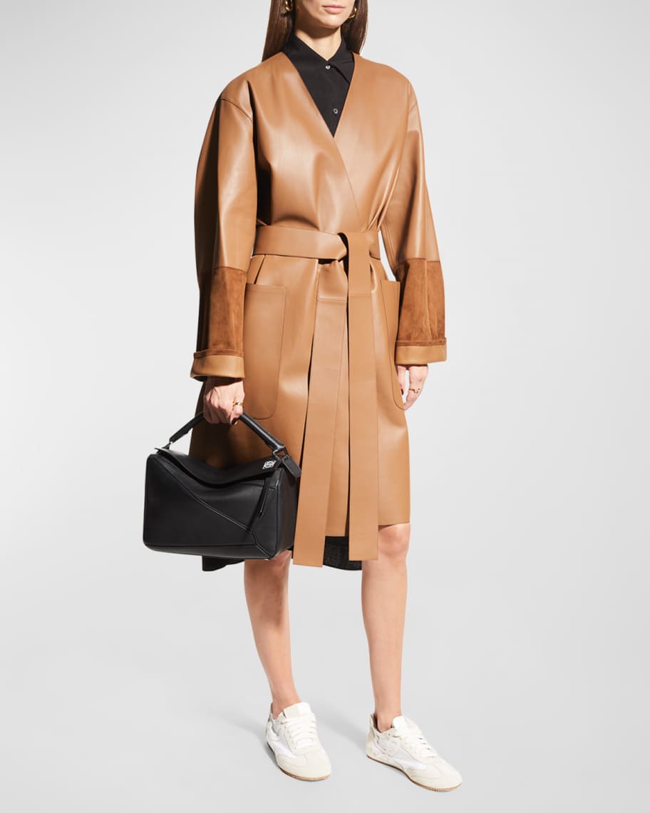 Image 2 of 5: Puzzle Medium Top-Handle Bag in Leather