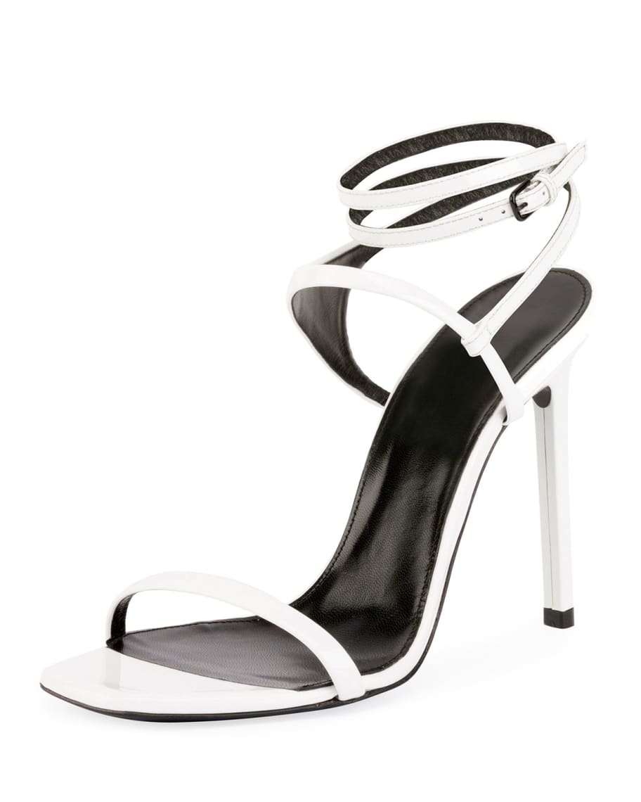 Saint laurent edie peep toe sandal shop