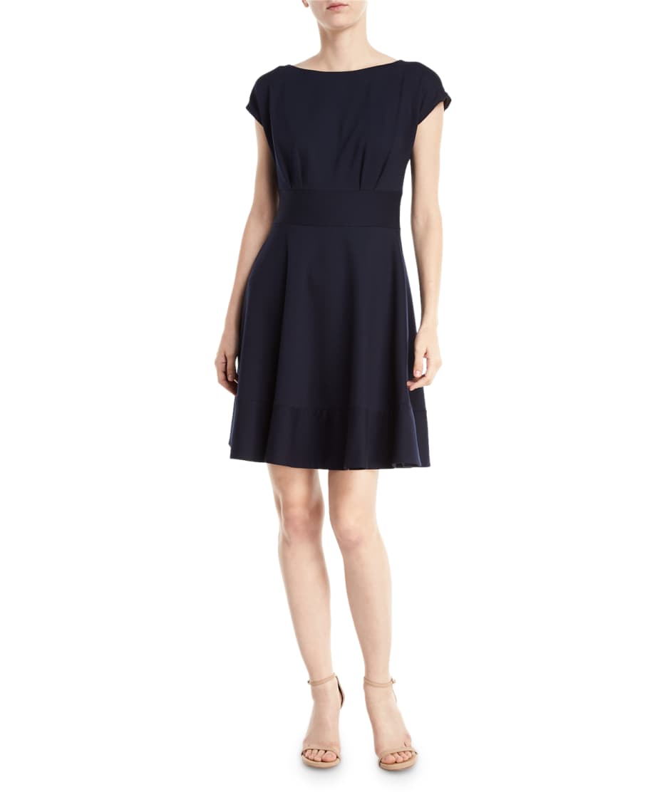 kate spade new york fiorella ponte short-sleeve day dress