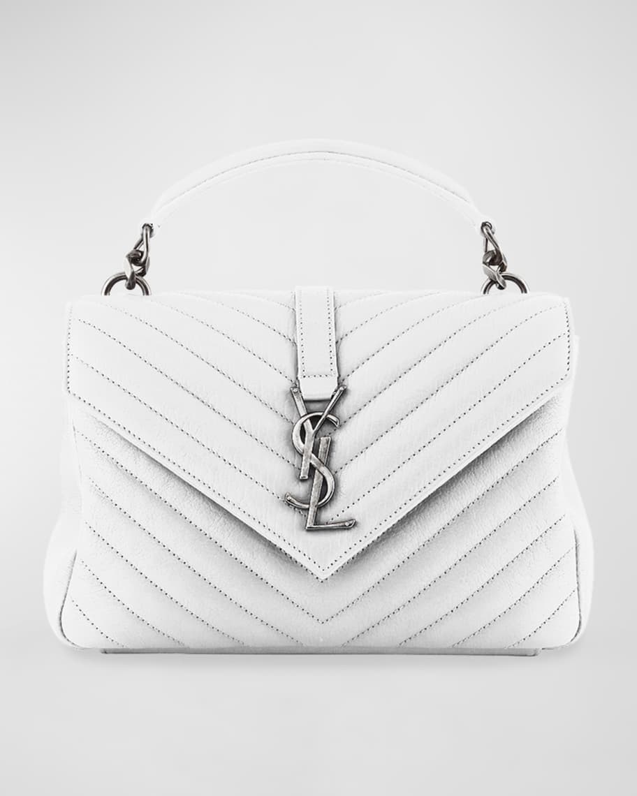 Ysl white college bag hot sale