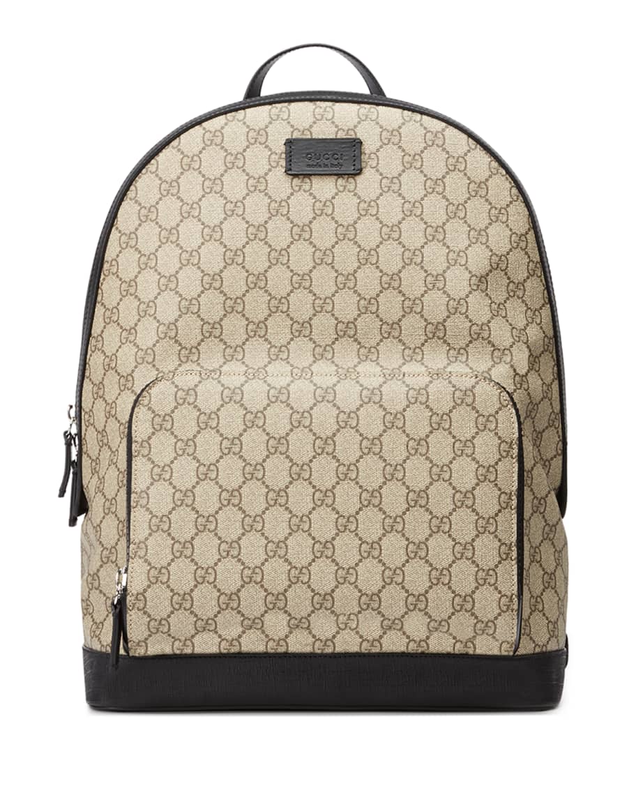 Gucci Men's GG Supreme Canvas Backpack | Neiman Marcus