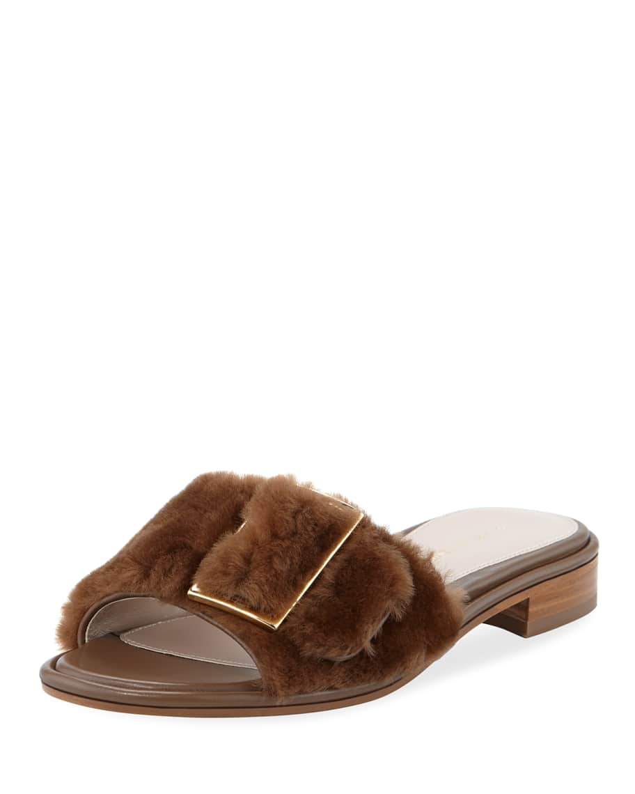 Stuart weitzman hotsell fur sandals