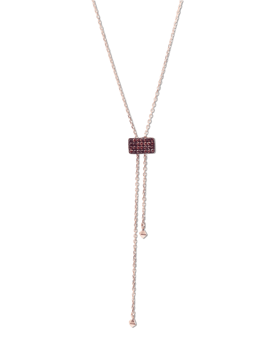 Stevie Wren Pink Diamond Lariat Necklace in 14K Rose Gold | Neiman Marcus