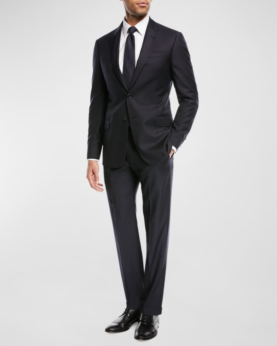 Emporio Armani Super 130s Wool Two-Piece Suit | Neiman Marcus