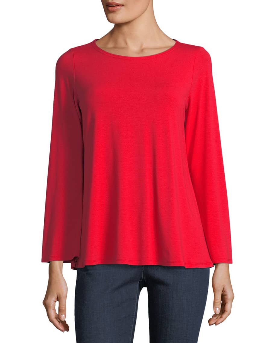 Eileen fisher clearance viscose jersey top