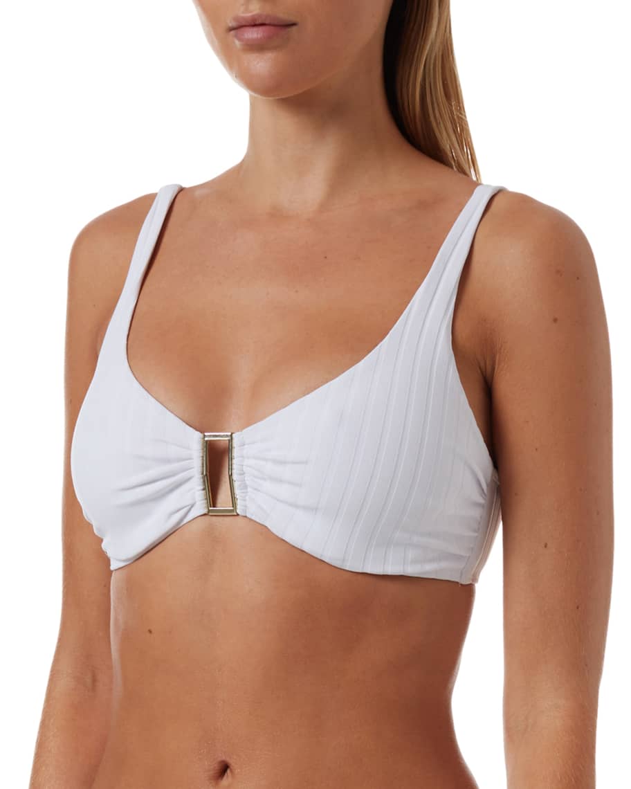 Melissa Odabash Bel Air Ruched Swim Top | Neiman Marcus