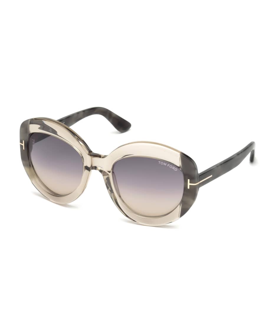 TOM FORD Bianca Two Tone Acetate Gradient Sunglasses Neiman Marcus