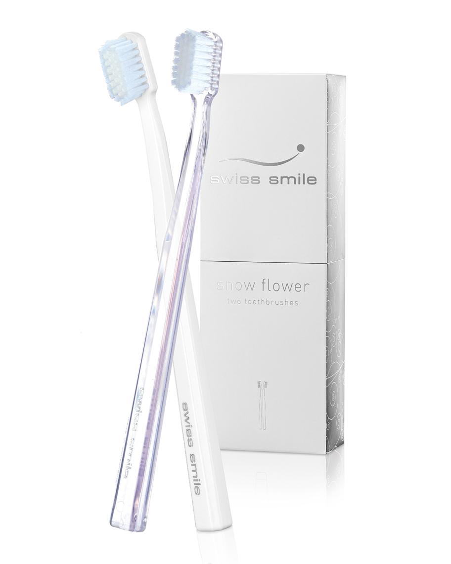 Swiss Smile Snow Flower Two Toothbrushes | Neiman Marcus