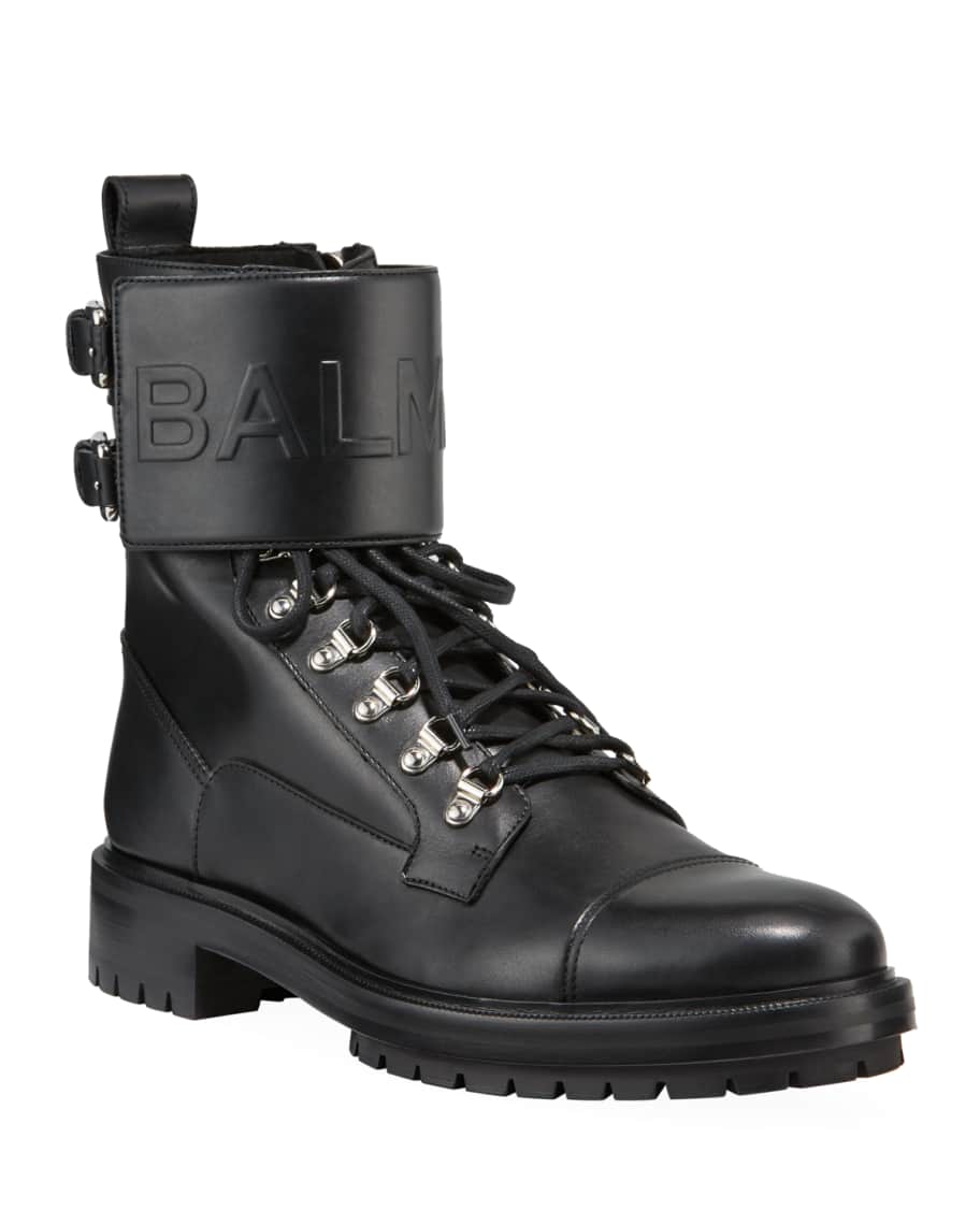 Balmain combat 2025 army chain boot