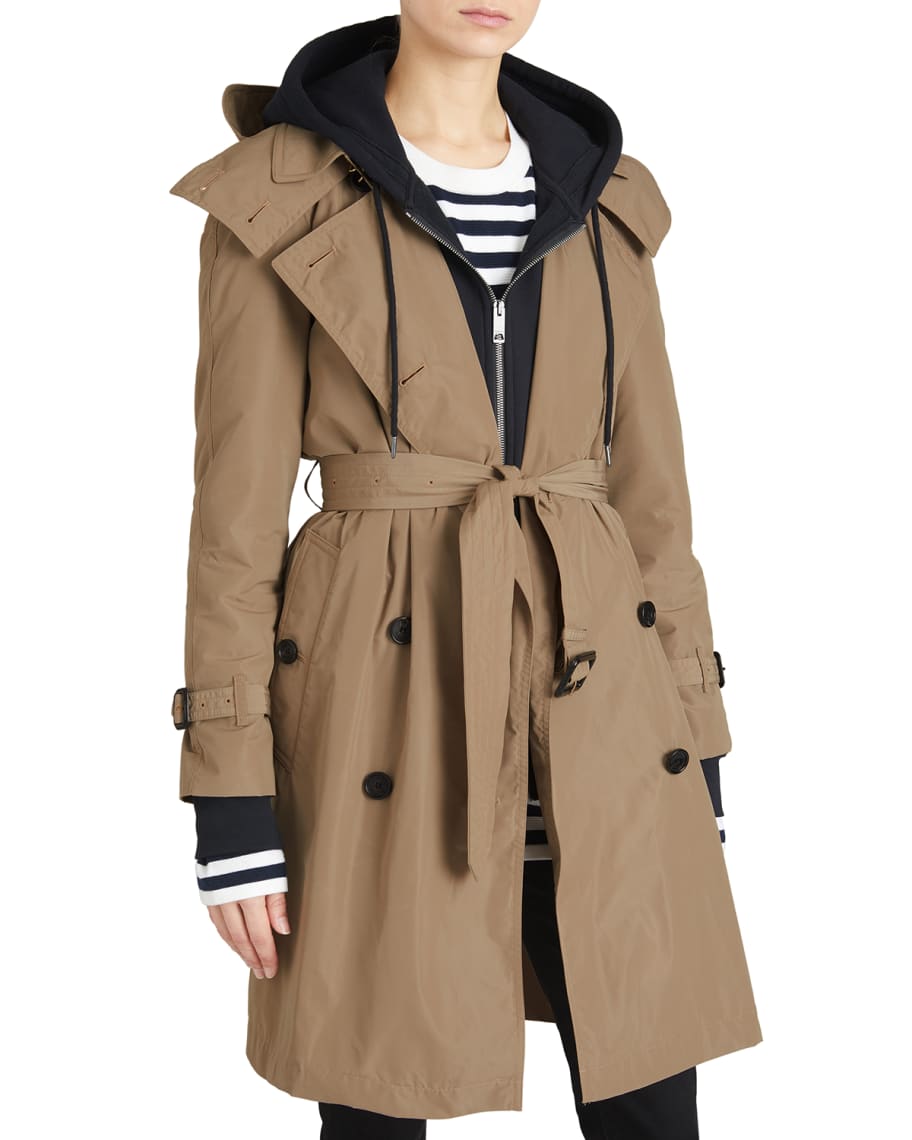 Burberry Amberford Packaway Rain Trench Coat Neiman Marcus