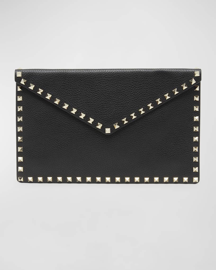 Valentino Garavani Rockstud Large Envelope Clutch Bag | Neiman Marcus