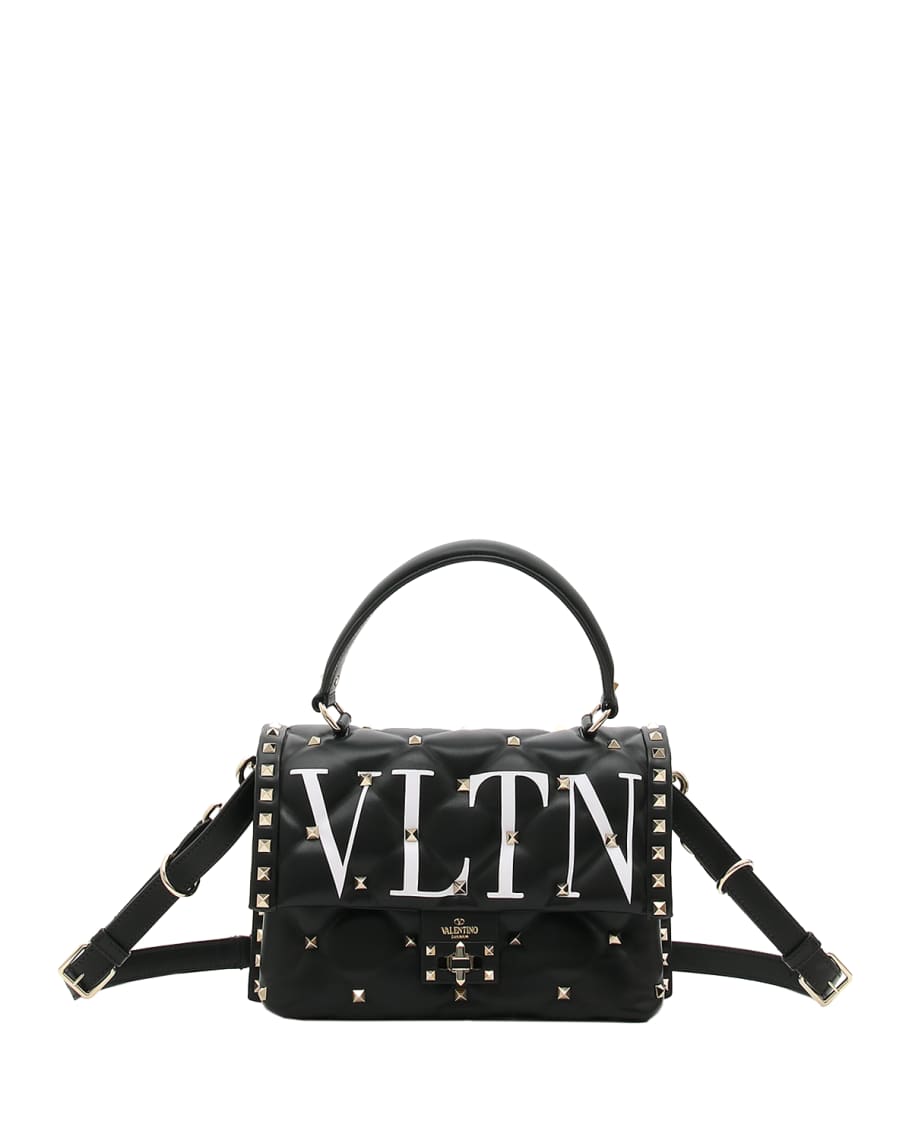 Valentino Garavani VLTN Spike Medium Top Handle Shoulder Bag