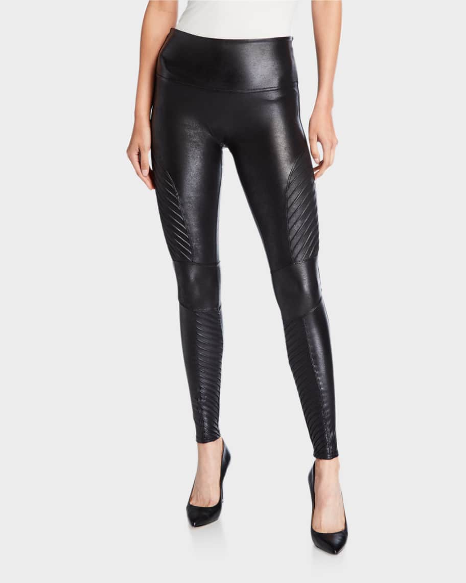 Spanx - Faux Leather Moto Leggings
