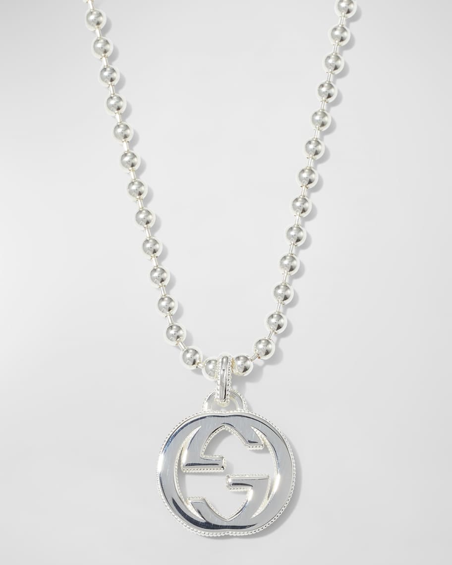 Men's Interlocking GG Pendant Necklace