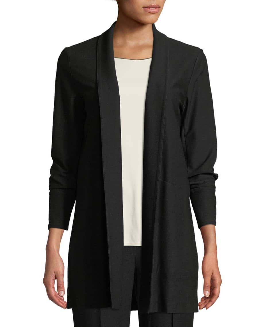 Eileen fisher stretch crepe jacket online