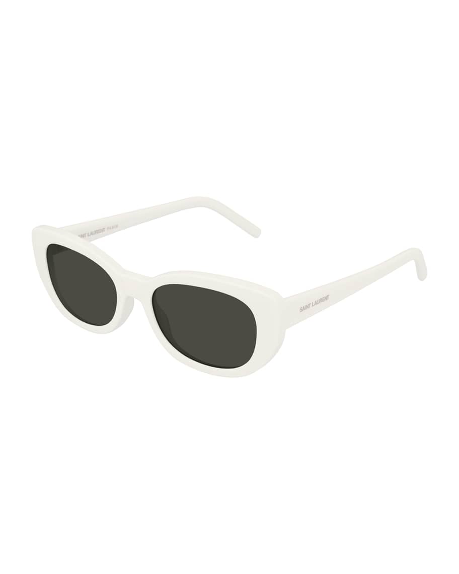 Saint Laurent SL 183 Betty 66mm Acetate Shield Sunglasses, Black ...