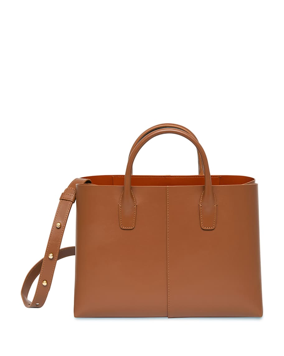 Mansur Gavriel Mini Calf Leather Folded Shoulder Bag | Neiman Marcus