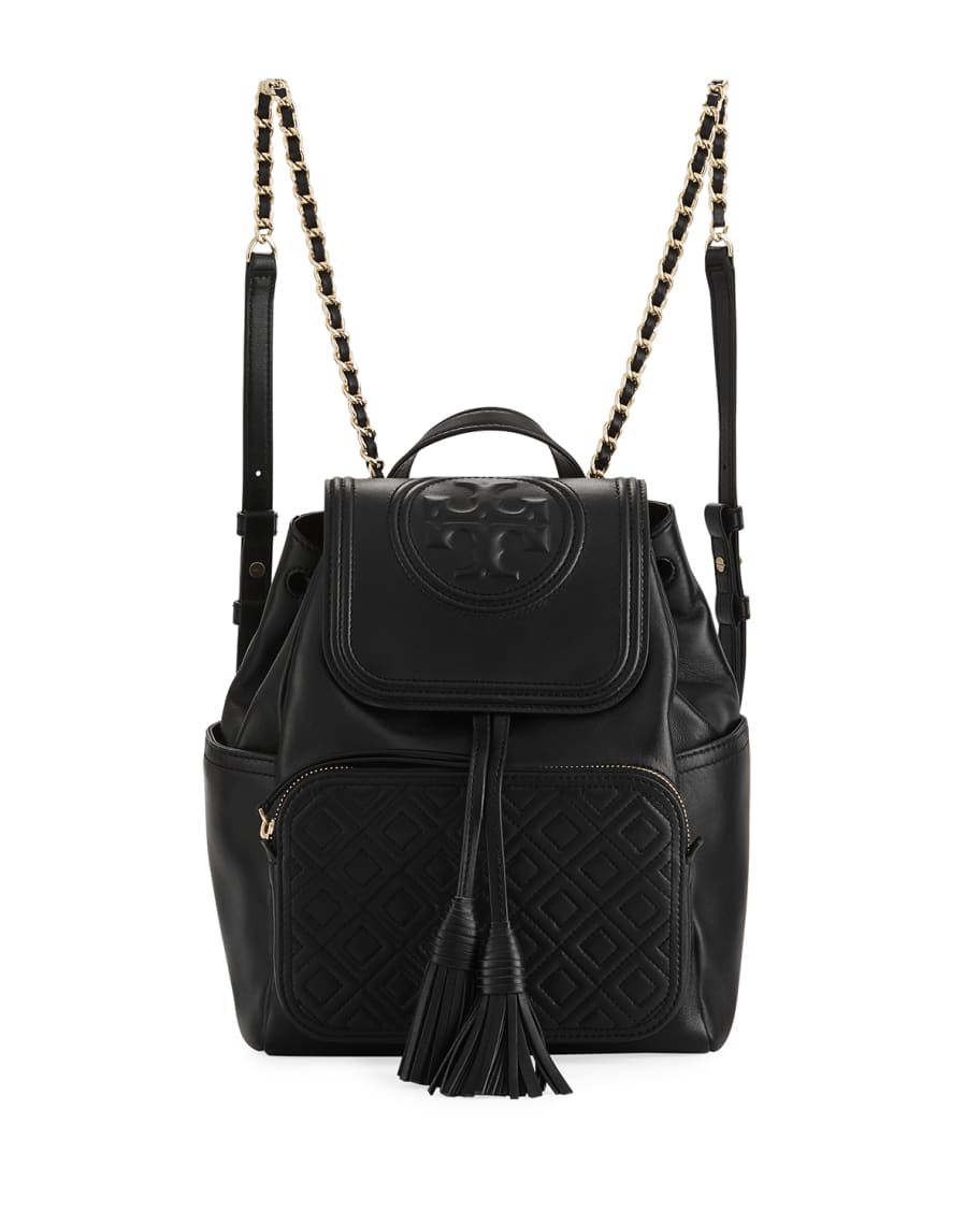 Tory Burch Leather Backpack in Gray