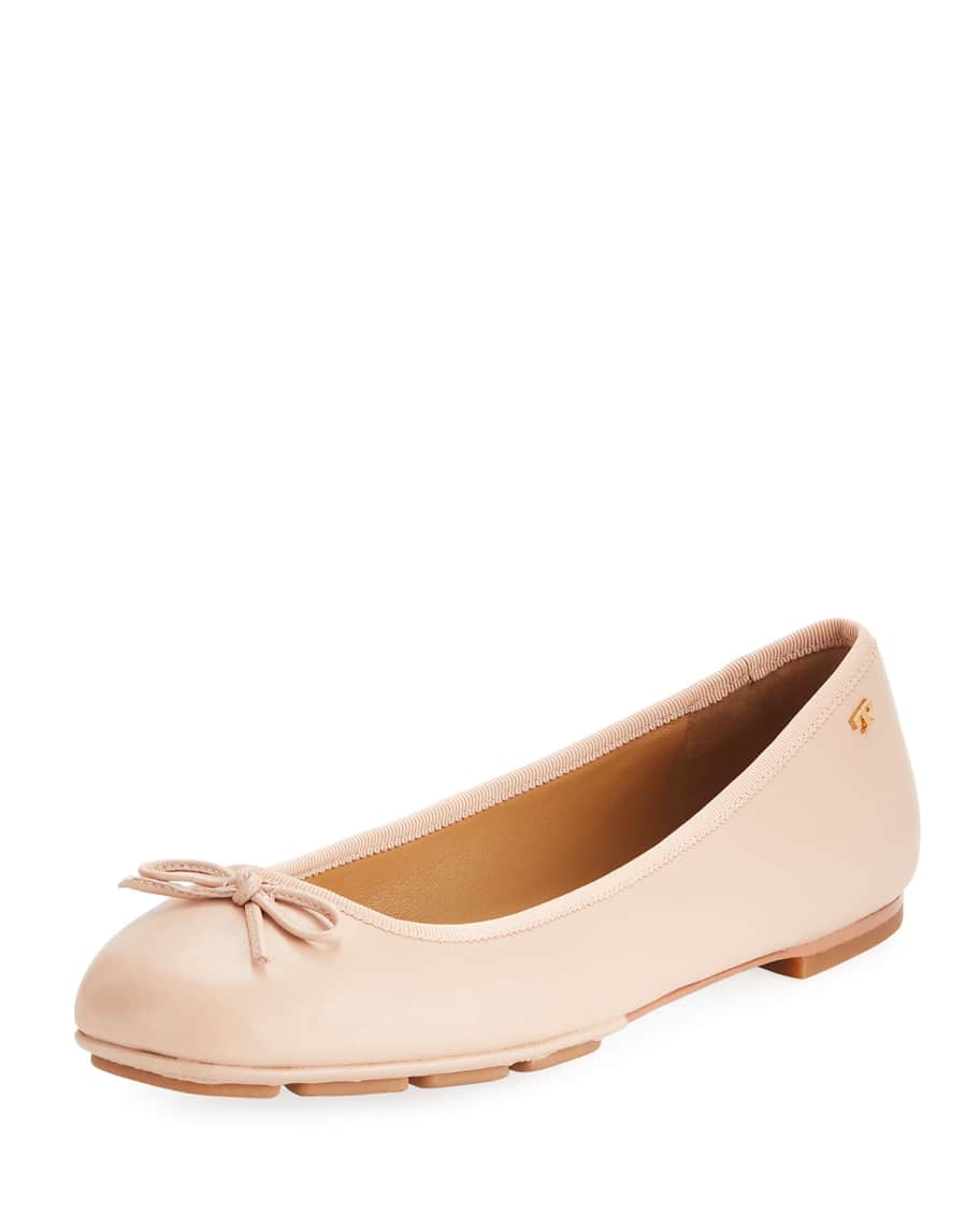 Tory Burch Laila 2 Leather Driver Ballet Flat Neiman Marcus