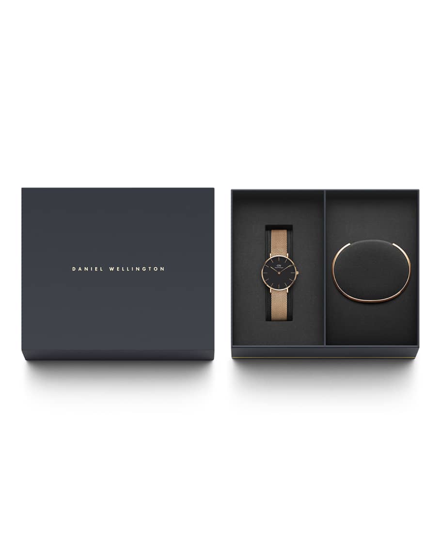 Daniel Wellington Petite Melrose Watch Gift Set | Neiman Marcus
