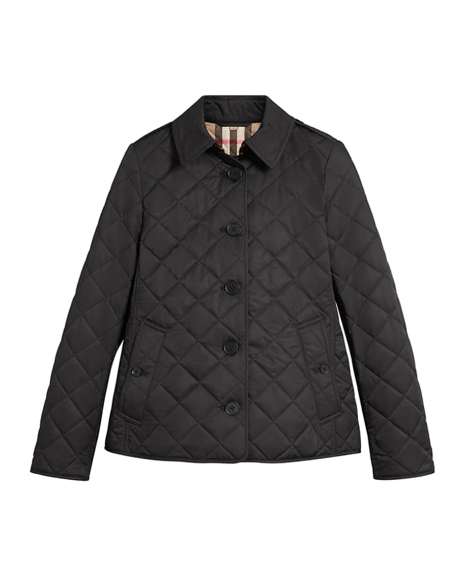 Burberry Frankby Quilted Jacket, Black | Neiman Marcus