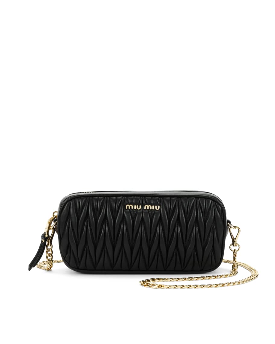 Miu Miu Matelasse Leather Belt Bag | Neiman Marcus