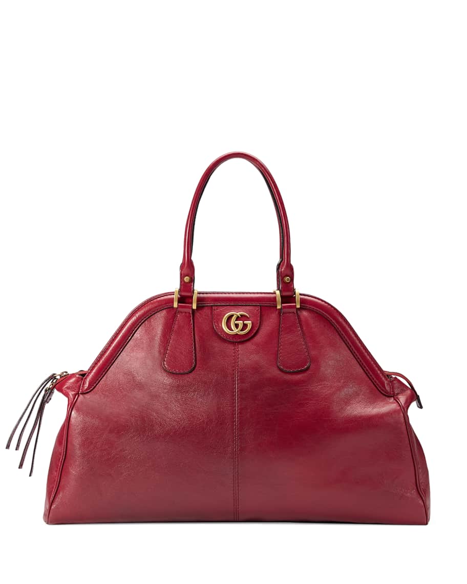 Gucci RE(BELLE) Large Leather Top-Handle Bag | Neiman Marcus